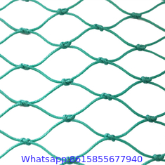 fish farming net nylon/polyester 210D knotted multifilament fishing net red de pesca