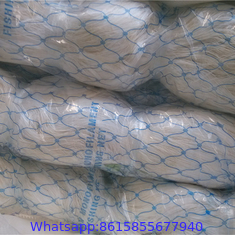 fish farming net nylon/polyester 210D knotted multifilament fishing net red de pesca