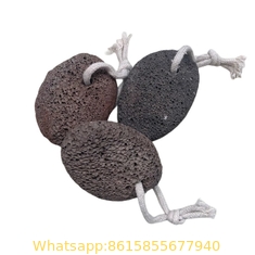 Brown Color foot scrubber Volcanic Pumice Stone With Private LOGO Kraft box