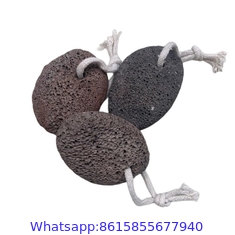 Brown Color foot scrubber Volcanic Pumice Stone With Private LOGO Kraft box