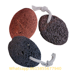 Brown Color foot scrubber Volcanic Pumice Stone With Private LOGO Kraft box