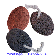 Brown Color foot scrubber Volcanic Pumice Stone With Private LOGO Kraft box