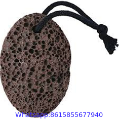 Brown Color foot scrubber Volcanic Pumice Stone With Private LOGO Kraft box