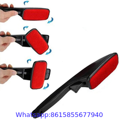 Effective Reusable Velvet Rotating Head Lint Remover Brush for Clothes