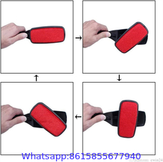Effective Reusable Velvet Rotating Head Lint Remover Brush for Clothes