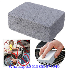 Scrubbin Stone Grill Cleaner Handle-Protect Hands & Nails When Scouring Grill with Three Scrubbin Stone