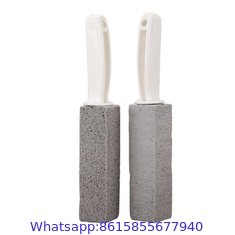 Scouring Stick with Short Handle Pumice Stick Cleaner Pumice Stick Cleaner Pumice Stone for Removing Toilet Bowl Ring Po