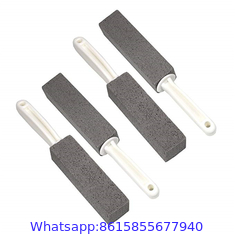 Pumice Stone For Toilet With Handle Brush Stick For Cleaning Bath Bowl Stain Remover Glass Porcelain Pool Tile