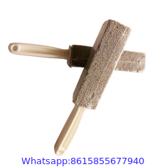 Pumice Stone For Toilet With Handle Brush Stick For Cleaning Bath Bowl Stain Remover Glass Porcelain Pool Tile