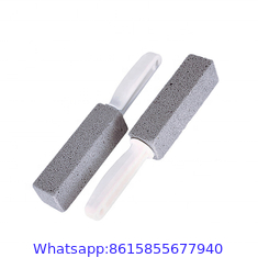 Pumice Stone For Toilet With Handle Brush Stick For Cleaning Bath Bowl Stain Remover Glass Porcelain Pool Tile