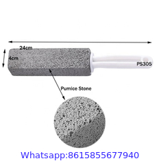 Pumice Stone for Toilet Cleaning Bowl Stick Powerfully Cleans Hard Water Rings