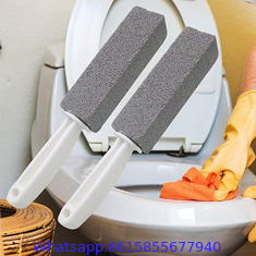 Pumice Stone for Toilet with Handle Brush Stick for Cleaning Bath Bowl Stain Remover Glass Porcelain Pool Tile