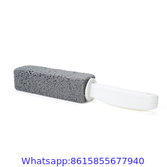 Pumice Cleaning Stone with Handle Toilet Bowl Cleaner Hard Water Ring Stains Remover for Bath Pool Kitchen Household