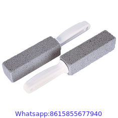 Pumice Cleaning Stone with Handle Toilet Bowl Cleaner Hard Water Ring Stains Remover for Bath Pool Kitchen Household