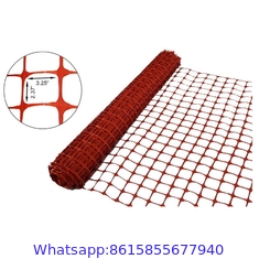 Virgin material HDPE orange snow fence/warning barrier / net construccion