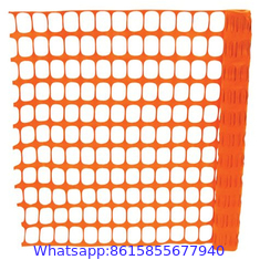 Plastic white snow fence yellow safety fence warning net