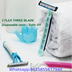 SOLIN311 Triple blade disposable shaving razor