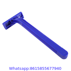 Disposable razor twin blade stainless steel with lubricant strip