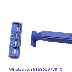 Twin Blade Disposable Shaving Razor With Lube Strips