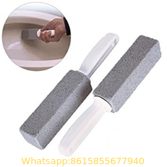 China Pumice Cleaning Stone with Handle, Toilet Toilet Bowl Ring Pumice Stick Deep Stains Rust Hard Water Ring Remover supplier