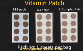 natural ingredients high quality vitamin B12 patch, vitamin energy patch, glutathione patch