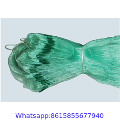 PE Polyethylene Braided Commercial Knotted or Knotless Green Fishing Net