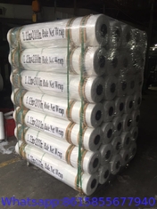 white and green 100% HDPE plastic silage bale wrap net