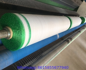 white and green 100% HDPE plastic silage bale wrap net