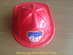 China promotional gift children toy pvc red fire hat, firemen hat supplier
