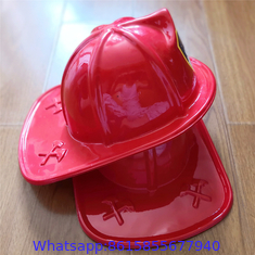 Red Fire Chief Hats with Blue Shield - Medium Size