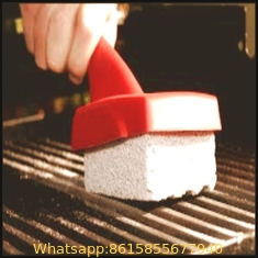 China BBQ grill cleaning stone with holder supplier