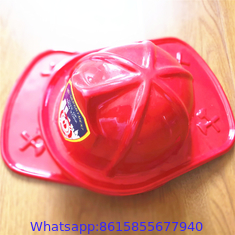 Red Junior Firefighter Hat With Fireman & Axe Design