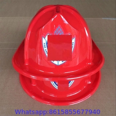 Child Size Red Plastic Fire Chief Hat Halloween Party Plasticfireman Helmet Hat