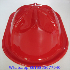 Child Size Red Plastic Fire Chief Hat Halloween Party Plasticfireman Helmet Hat