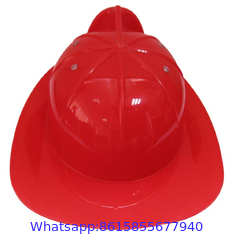 Child Size Red Plastic Fire Chief Hat Halloween Party Plasticfireman Helmet Hat