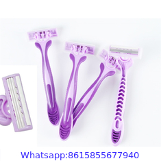 Disposable Triple Blade Razor Display Card Razor