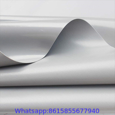 800gsm Glossy Pvc Coated Tarpaulin / Inflatable Tents Plastic Tarpaulins Fabric