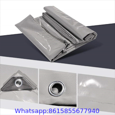 800gsm Glossy Pvc Coated Tarpaulin / Inflatable Tents Plastic Tarpaulins Fabric