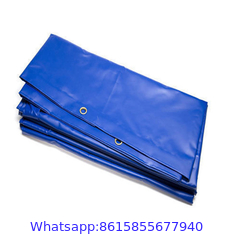 Blue And Orange Outdoor Commodity Covered Waterproof Rain Tarp Truck Pe Pvc Tarpaulin