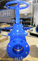 China DN150 Rising Stem Metal Seated Ductile Iron Gate Valve PN10/16 supplier