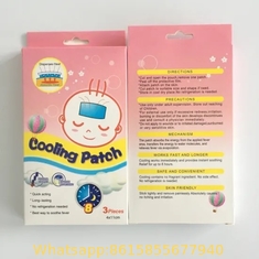 China Baby Fever Cooling Pads Plaster Fever Reducing Menthol Gel Medical Patch supplier
