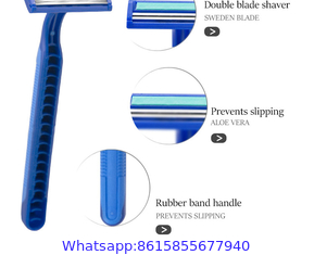 2023 new year stainless steel strip twin blade disposable razor