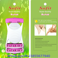 Card pack disposable beauty salon razor