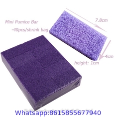 Purple Coarse Mini Disposable Pumice Pads Professional Pumice Sponge Healthy Skin Callus Pumice bar