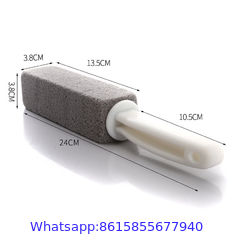 pumice brush with long handle & pumice stick