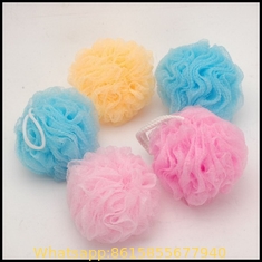 China Pure Color Body Cleaning Benefits Mesh Bath Shower Sponge supplier