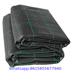 China Agriculture Control Black PP Woven Weed Barrier Mat