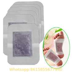 China Bamboo detox foot patch with adhesive is the best Chinese herb foot detox pad supplier