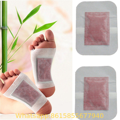 China Detox exfoliating bamboo foot patch oem service supplier