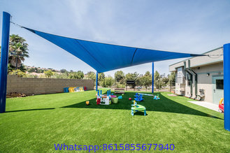 Dark Green UV Block Fabric  Sun Shade Sails provide generous shade that effectively block the harmful UV ray